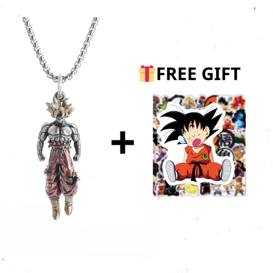 Son Goku Alloy Electroplate Necklace (🎁 Free Gift Sticker)