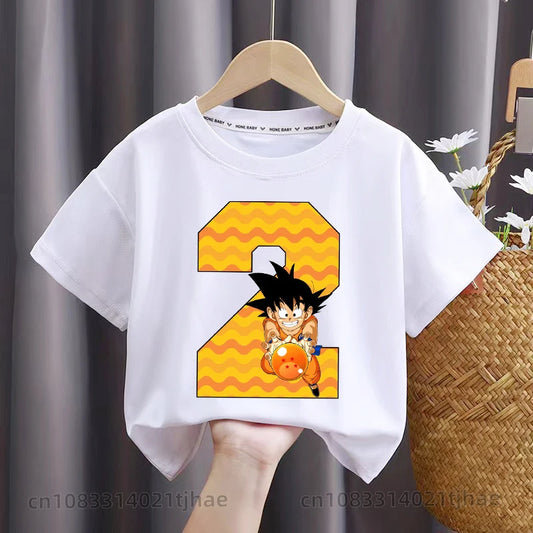 Dragon Ball Goku 0-8 Birthday Tshirts