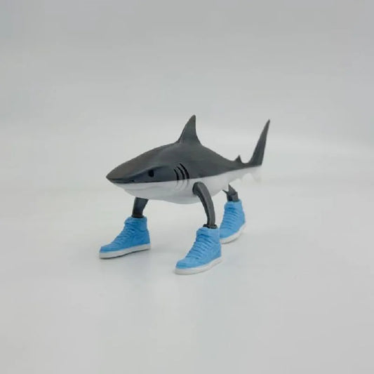 Tungtungsahur Shark Figurine – 3D Printed Articulated Desk Toy