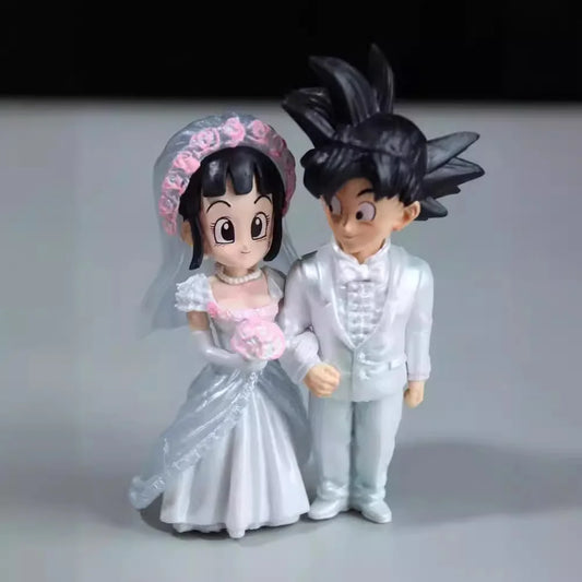 9cm Dragon Ball Anime Figure – Wedding Goku & Chichi
