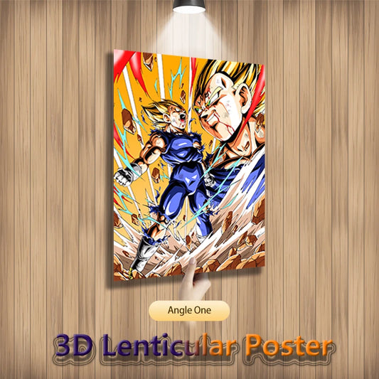 Dragon Ball Vegeta 3D Lenticular Poster