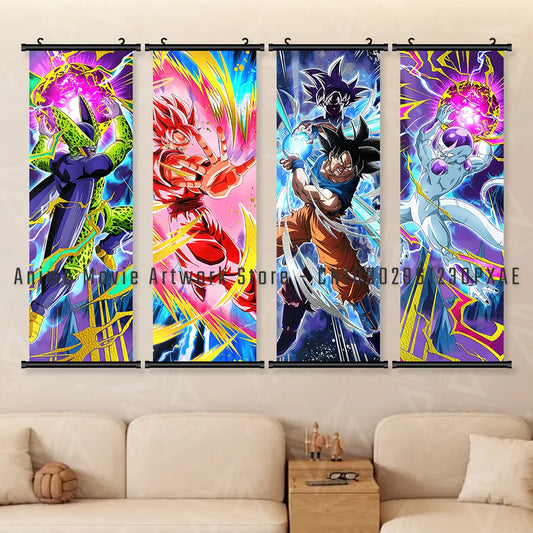Goku Black Dragon Ball Z Canvas Wall Scroll