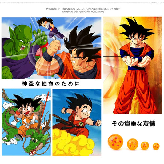 Dragon Ball 7Pcs Crystal Action Figure Set