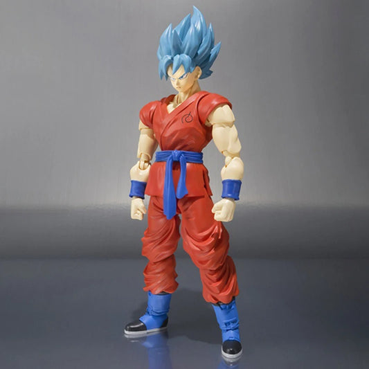Dragon Ball Super Saiyan Blue Hair Son Goku Action Figure – SHF Model Toy