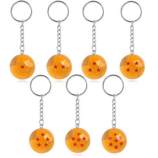 Dragon Ball Keychain 1-7 Orange